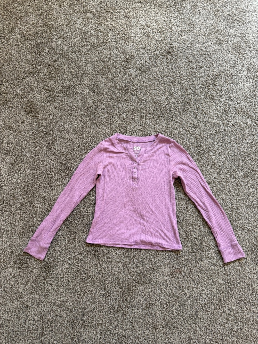 Light Purple Pink Long Sleeve Shirt